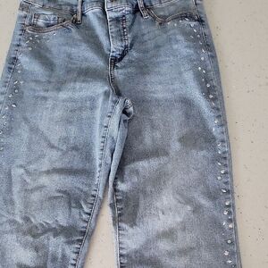 Jessica Simpson Light Blue Skinny Jeans with Stud Details